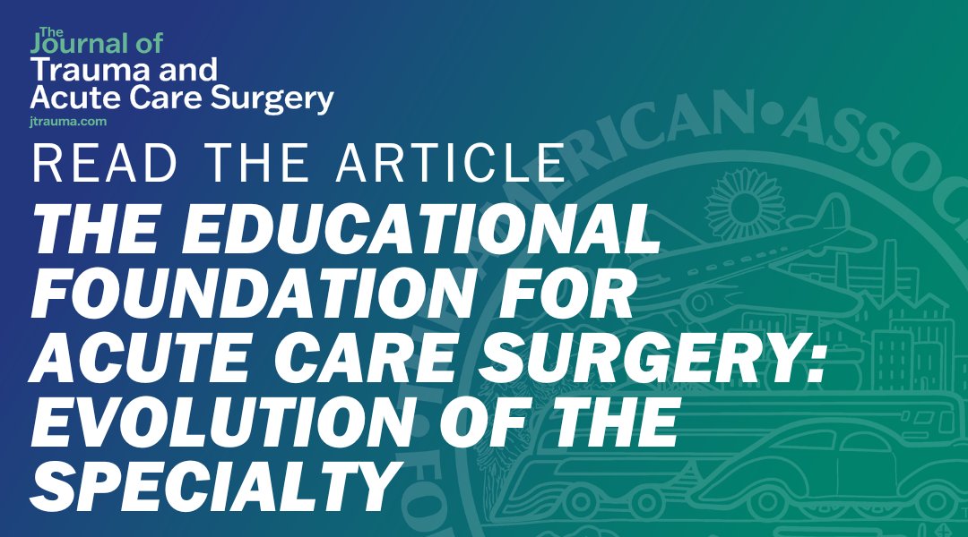 Journal of Trauma and Acute Care Surgery tweet media