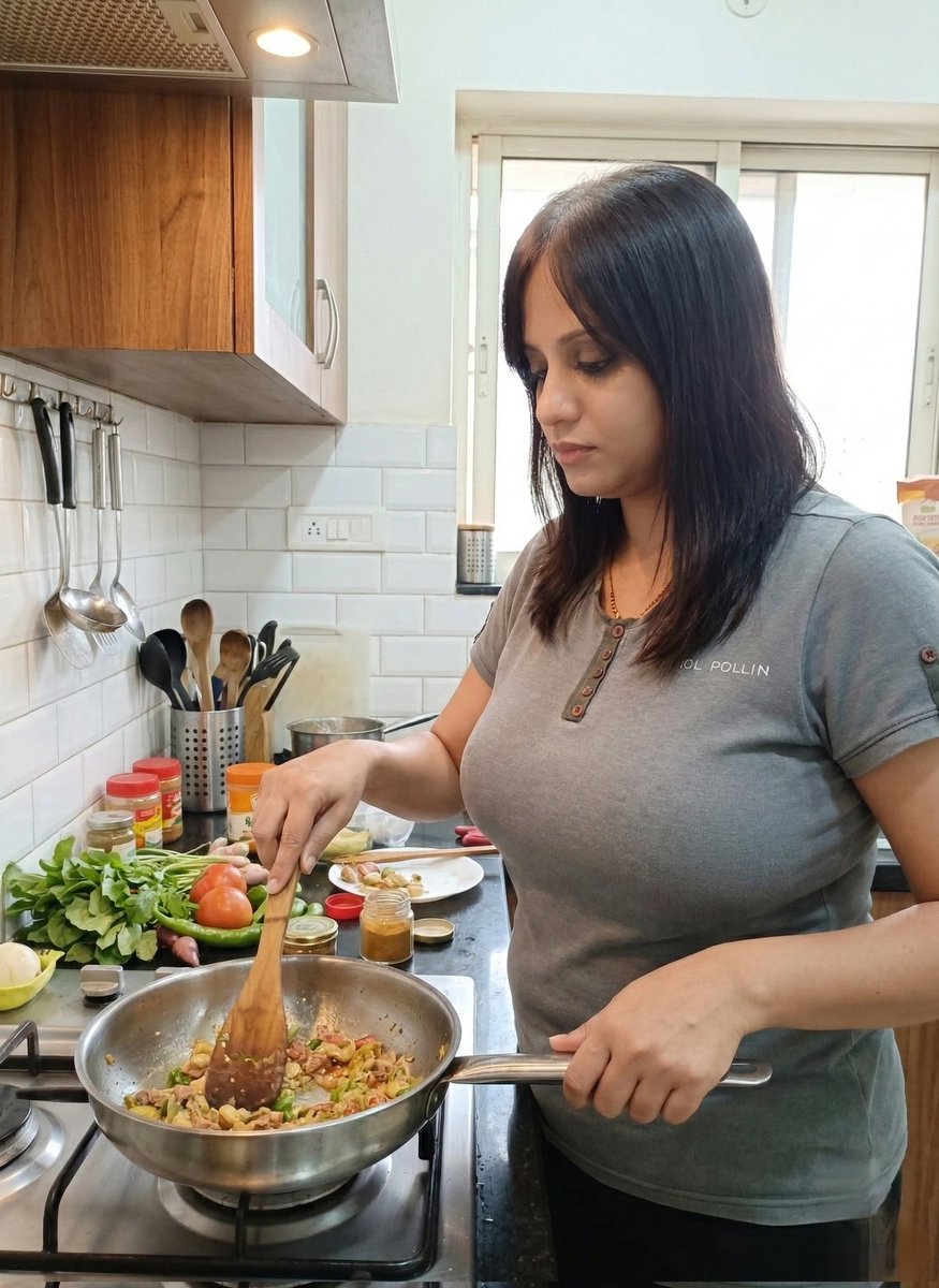 prachi363438's tweet photo. Making dinner 
Who wants to eat it https://t.co/qVt5LSRTBr