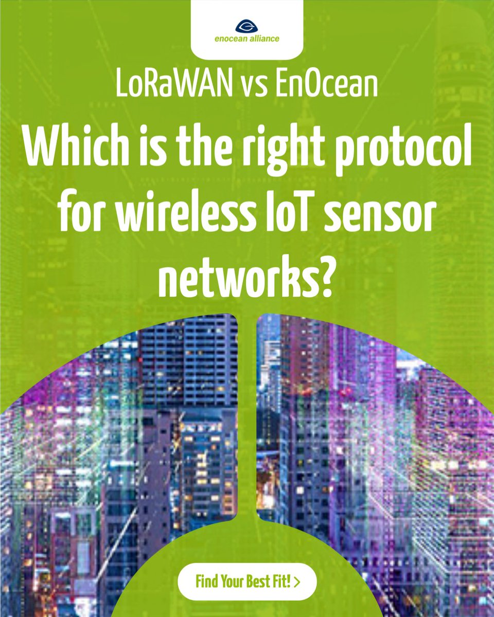 EnOceanAlliance's tweet image. LoRaWAN vs EnOcean – which protocol suits your wireless IoT sensor network?
In a feature on IoT Business News, Pressac compares both technologies and their smart building use cases.
Read more:
iotbusinessnews.com/2025/11/26/lor…
#SmartBuildings #IoT #Wireless