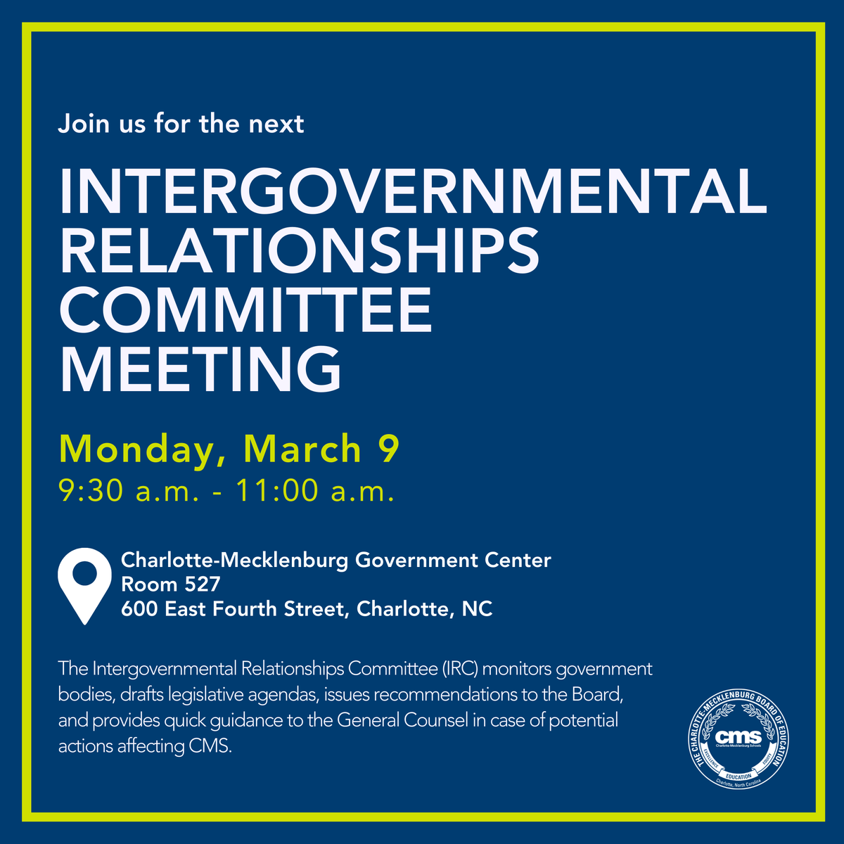 CMS Board of Education tweet media