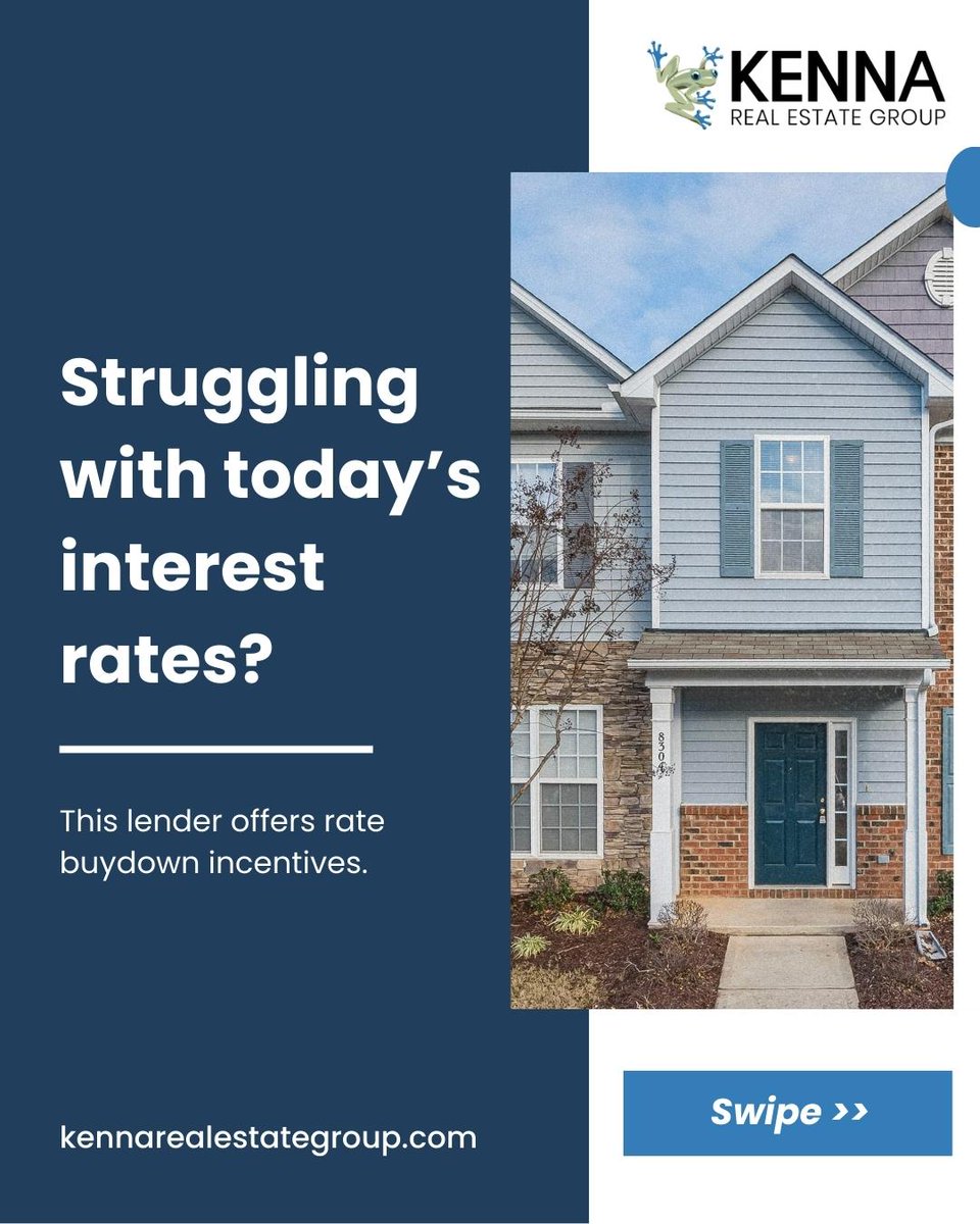 kennarealestate's tweet image. Struggling with today’s interest rates?

Some lenders offer rate buydown incentives that can lower your monthly payment.

A helpful option for first-time or rate-sensitive buyers.

📞 303-955-4220
🌐 kennarealestategroup.com

#TheKennaRealEstateGroup #MortgageTips #RateBuydown