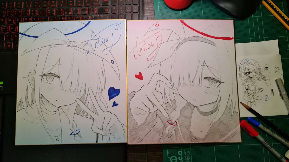 ktetouji's tweet photo. 色紙です https://t.co/BMwWZgPo8f