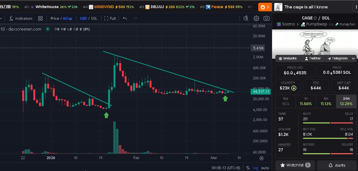 gp_zephyr27's tweet photo. $cage setup is ready.. Summon the green candle now https://t.co/40rTvPHJjW