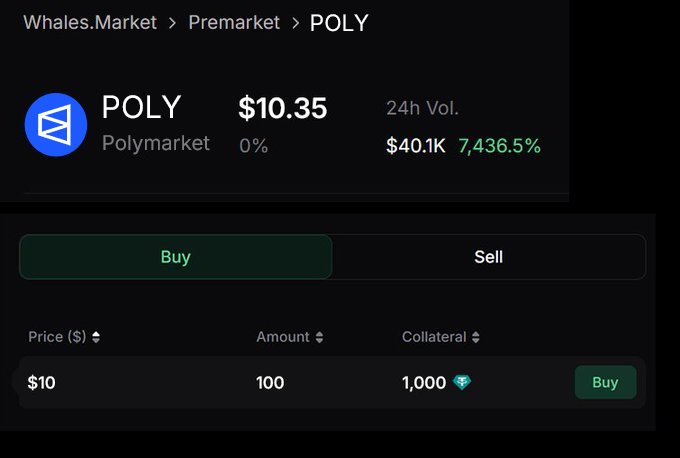 $POLY is the most awaited token 

<a href="/Polymarket/">Polymarket</a>