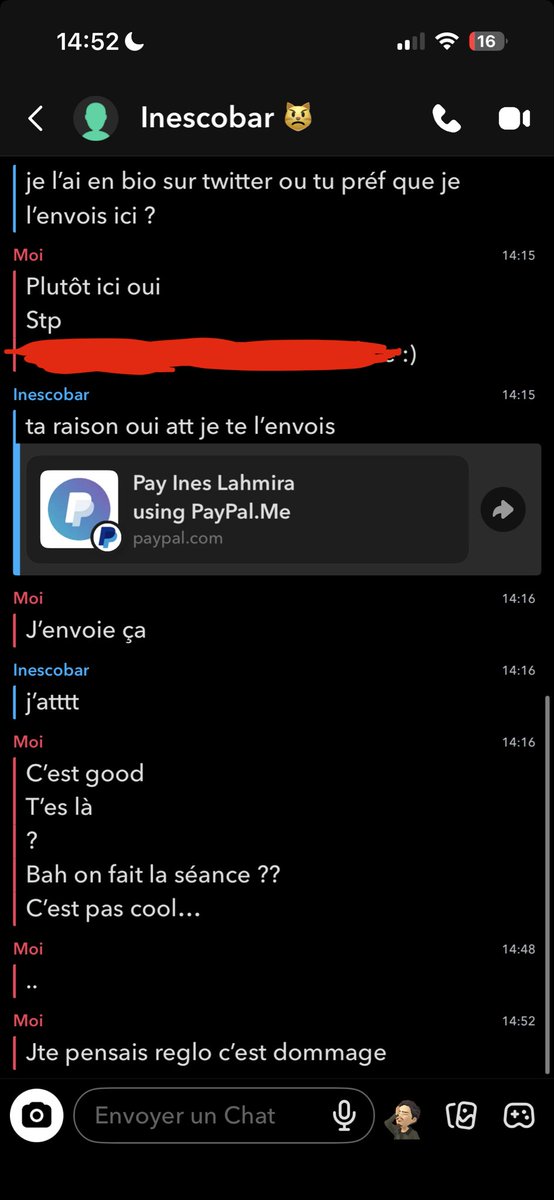 À SIGNALER ! 🚨 <a href="/puss1slay3rr/">ines :3</a> est une arnaqueuse, elle promet une prestation, après le paiement plus de nouvelles… plusieurs relances sans réponse. Elle me bloque après…RT apprécié 🚨 !!!

#moneyslaves #fetichiste #soumis #moneyslave #feetforsales #domina #pieds #feet