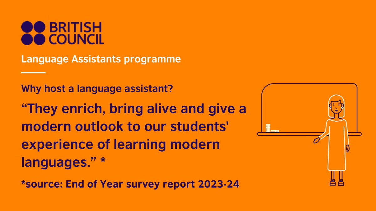 Schools_British's tweet photo. "It's nice to have conversations with Maria because she teaches us so much stuff that we didn't know before." Hear from language students why they love having a #LanguageAssistant and how it benefits their learning.

https://t.co/KFMUMamlMI https://t.co/V8VvnIZvCj