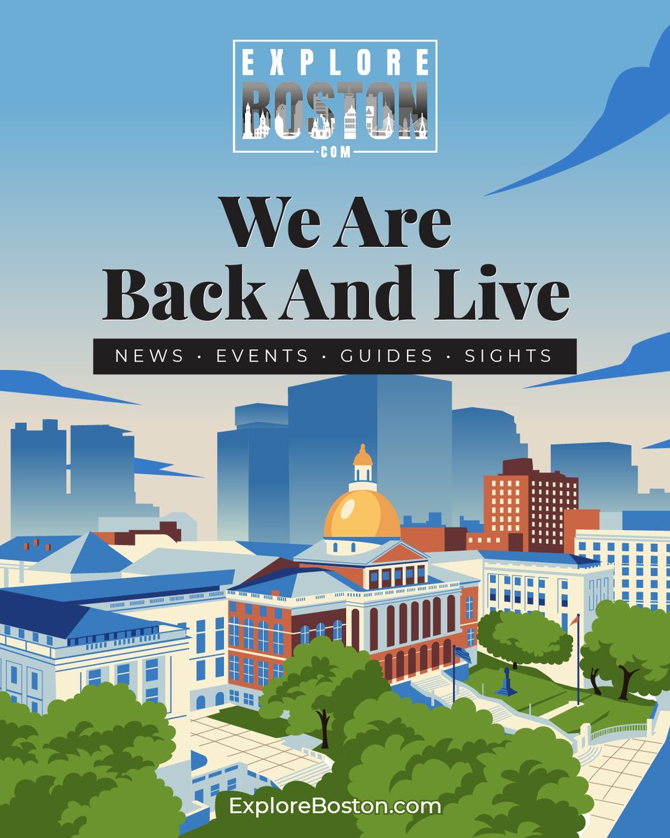 ExploreBOS's tweet photo. Missed us? Like a North End parking spot, we’re hard to find but worth it. The wait is over! https://t.co/nbMZdthQlu is back and live! 🏙️ Your favorite local guide just got a major upgrade. Dive in: https://t.co/nbMZdthQlu #Boston #ExploreBoston #ExploreBostonDotCom https://t.co/Q9oAK9xGMi