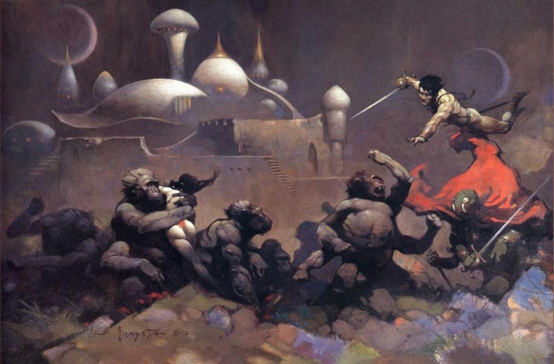 JonathanJColton's tweet photo. Frazetta Friday makes me want to visit Mars. I think if the movie had looked a little bit more like this... MAYBE  if MOTU does really well, Disney will think about giving us another trip to Barsoom, a WARLORD OF MARS movie? 

#frazetta #johncarter #princessofmars #motu https://t.co/lkclP4YwCQ