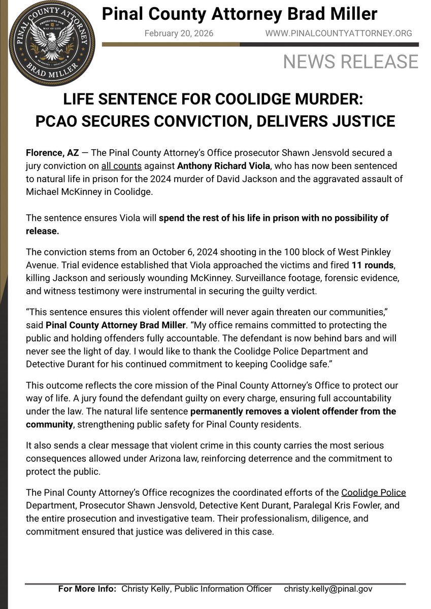 Pinal County Attorney's Office tweet media