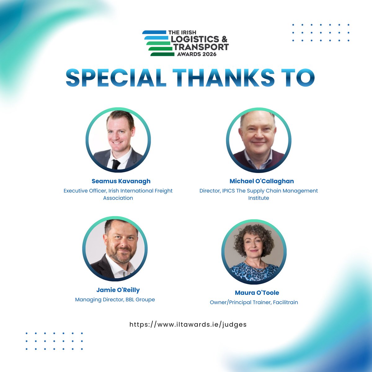 iltawards's tweet photo. The 2026 Irish Logistics &amp; Transport Awards would not be possible without the expertise and dedication of our outstanding judging panel! 🏆 

Meet the full judging panel at https://t.co/G9k7eEZVDA https://t.co/UrcyFFjl7I