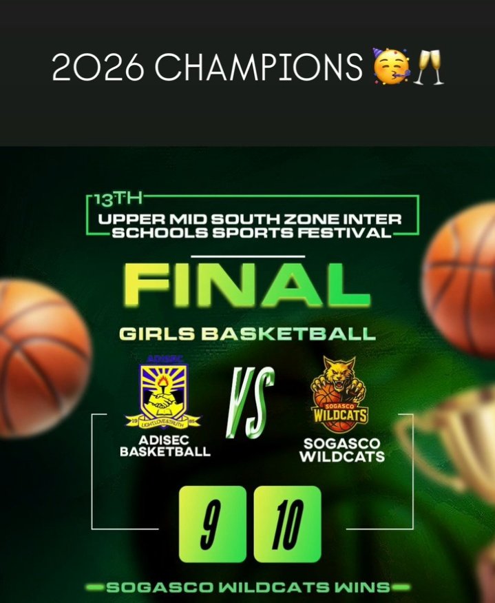 Always 🟡🟢😮‍💨
Your 13th times in a row Champs 🏀🏆🏆🏆🏆🏆🏆🏆🏆🏆🏆🏆🏆🏆

Zonals loading... <a href="/mawulischool_ho/">Mawuli School, Ho</a> , <a href="/B_H_College/">Bishop Herman College</a>
And <a href="/TheDzolalian/">The Dzolalian 🦅</a>
No excuses 👀👀

#GhanaMonth #GhanaMonth2026