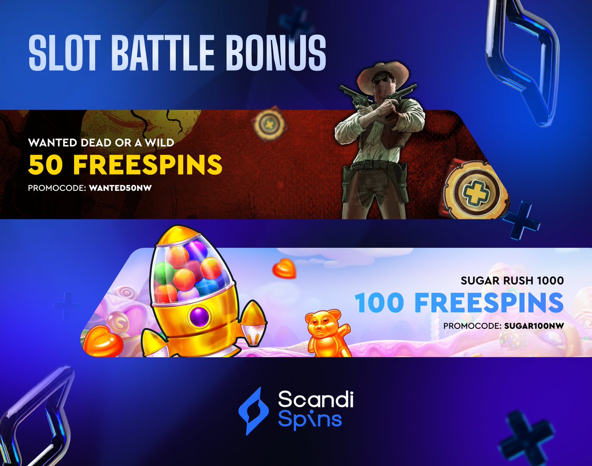 Scandispins's tweet photo. 🚨 Wait… 150 FREE SPINS with 0 wagering?
Yeah. We checked twice too. 👀

🎰 Pick your bonus:
💀 Deposit $25 → 50 Free Spins in Wanted Dead Or A Wild
🍬 Deposit $50 → 100 Free Spins in Sugar Rush 1000

🔥 No wagering (x0)
💰 Every win is yours.

🧭 How to claim:

STEP 1️⃣
🔗 Open the bonus link
https://t.co/Q2vfpMHdH5
STEP 2️⃣
💳 Make a deposit (min. $25)
⌨️ Enter promo code:
WANTED50NW or SUGAR100NW

STEP 3️⃣
🎁 Go to My Bonuses in your profile and activate the promo

Enjoy the spins 🍀