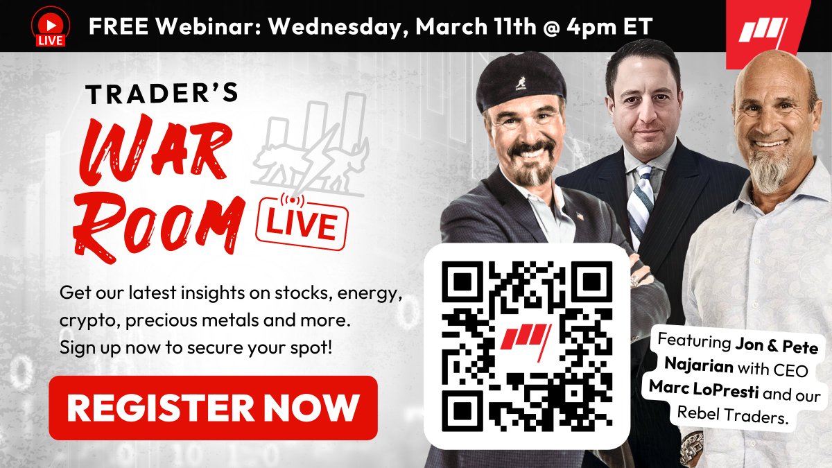 MarketRebels's tweet photo. Most traders are drowning in noise. The pros? They're already positioned.

Join @jonnajarian &amp; @petenajarian LIVE as they break down stocks, crypto, commodities &amp; more — and show you what matters right now.

🗓 Mar 11 ⏰ 4pm ET
Save your seat: https://t.co/dr9kqhKsUD https://t.co/5k5By4FWc4