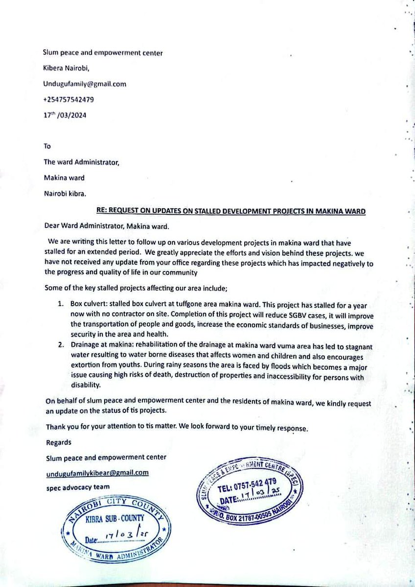 slum peace and empowerment center tweet media