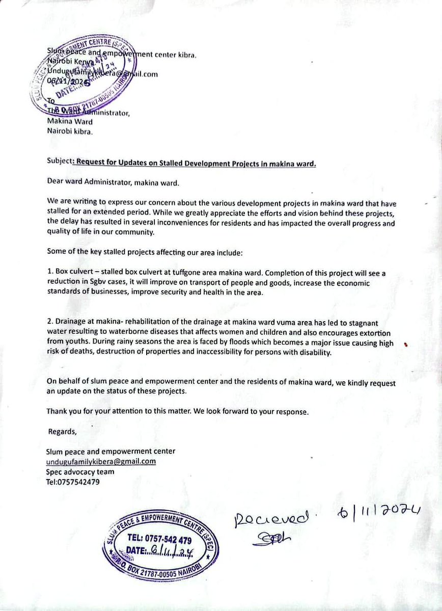 slum peace and empowerment center tweet media