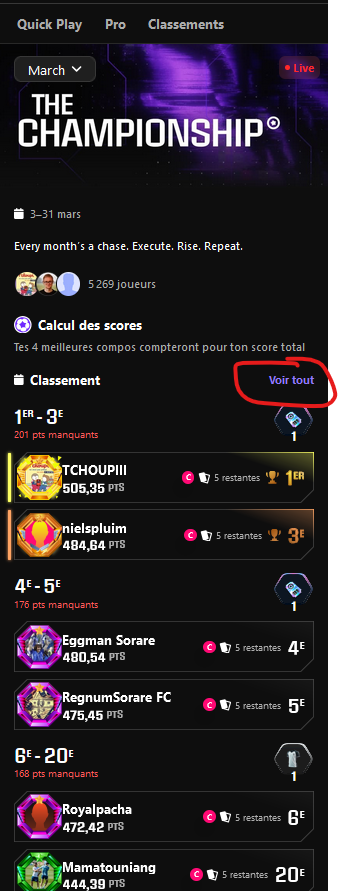 Je suis le seul à ne plus pouvoir cliquer sur "voir tout" depuis deux semaines ? <a href="/Sorare/">Sorare</a>