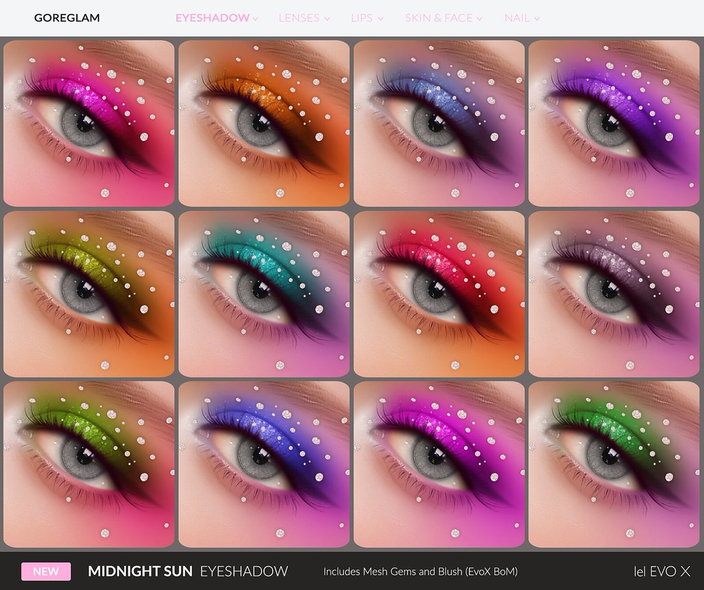 KawaiiFeedSL's tweet image. Goreglam: Midnight Sun Eyeshadow @ Kustom9〡Taxi: maps.secondlife.com/secondlife/kus… 
#SecondLife #Goreglam #Kustom9 #slevent #slcontent #KawaiiFeed