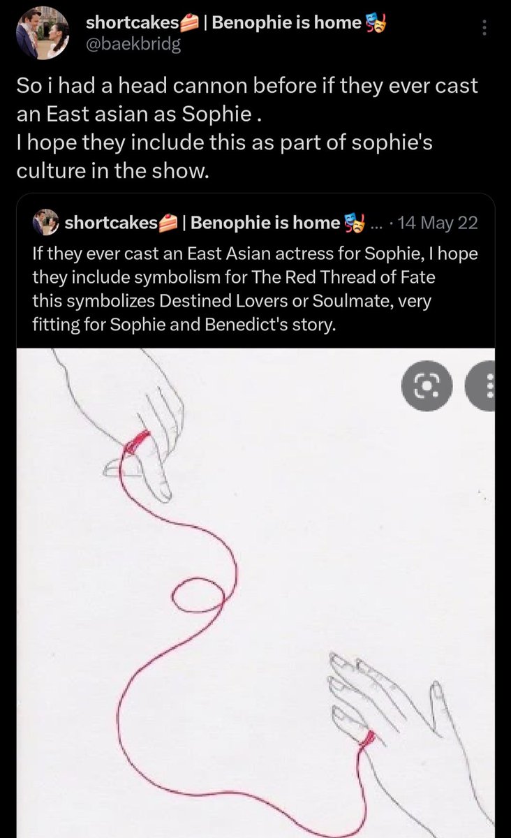 baekbridg's tweet photo. Benedict's red signet ring  and Sophie's red ruby ring ❤️ thats red thread of fate right there 🥺
Manifested this since 2022 soulmated hard with benophie https://t.co/9G9LRzxVCA