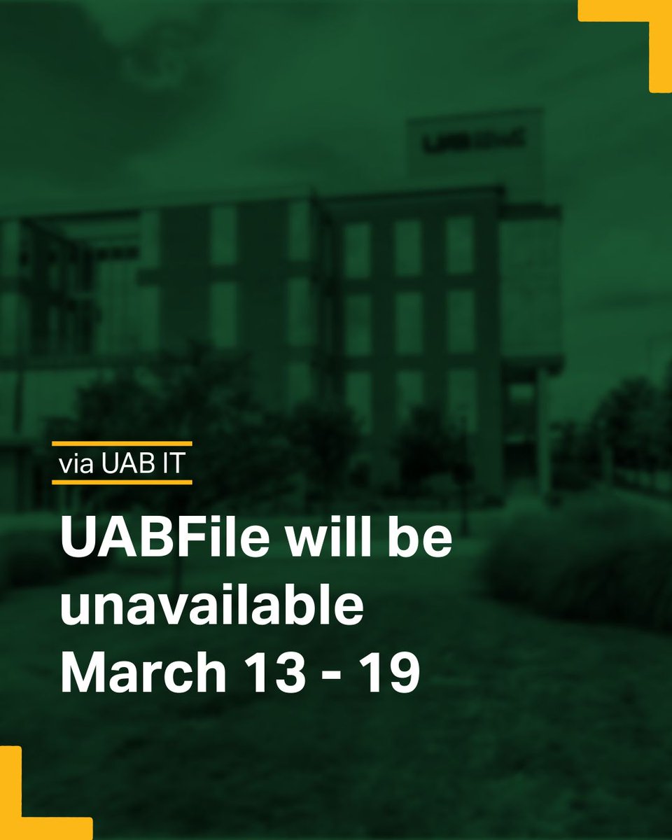 UAB IT tweet media