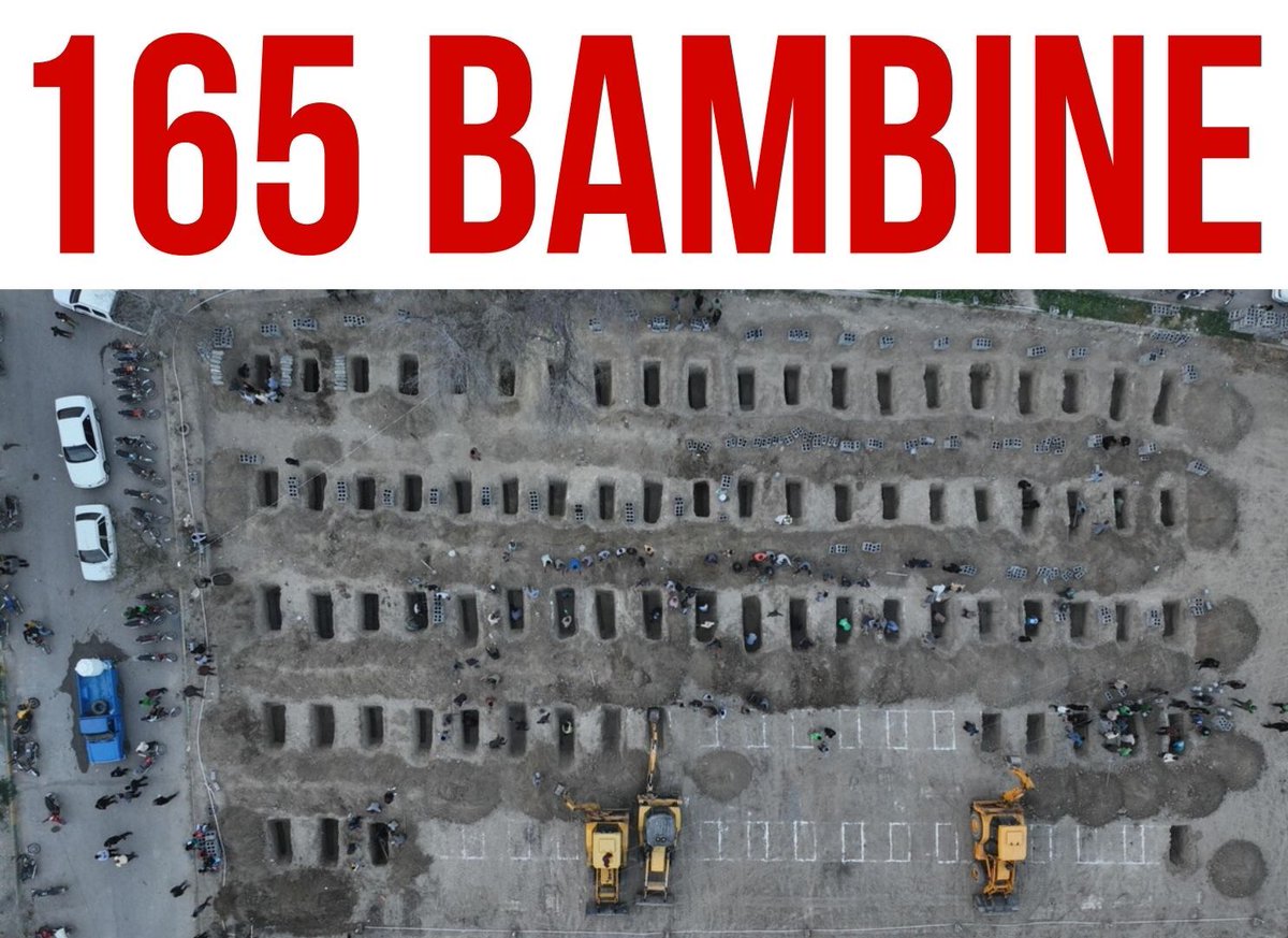 matteogracis's tweet photo. Questa è la fossa comune dove hanno seppellito le 165 bambine morte durante il bombardamento avvenuto sulla scuola femminile iraniana. Oltre alle vittime ci sono 96 feriti (molti dei quali in gravi condizioni). L'attacco è avvenuto durante le prime ore dell’offensiva contro Teheran.
Pare sia opera dell'esercito degli Stati Uniti d'America. La conferma definitiva potrebbe arrivare a momenti.
Com'è possibile che con le tecnologie moderne, i droni,  l'intelligenza artificiale, i "razzi intelligenti" e tutte le porcate di cui è in possesso l'esercito più avanzato del pianeta, venga effettuato un bombardamento su di una scuola?
È così che volevano liberare il popolo iraniano dal regime? È questa la loro idea di esportare la democrazia nel mondo?
Com'è possibile che di fronte una cosa del genere i governi europei non facciano tutti come la Spagna e si rifiutino ALMENO di mettere a disposizione le proprie basi per perpetrare queste carneficine?
E ancora com'è possibile che di fronte un massacro simile non ci sia una sollevazione popolare mondiale? Che le masse non scendano in piazza come avvenuto per la guerra in Vietnam? Com'è possibile che non blocchiamo tutto?
Questo immobilismo, questa indifferenza, questa ignavia, questa codardia, questa complicità silenziosa, questa incapacità a indignarsi, mi disgusta.