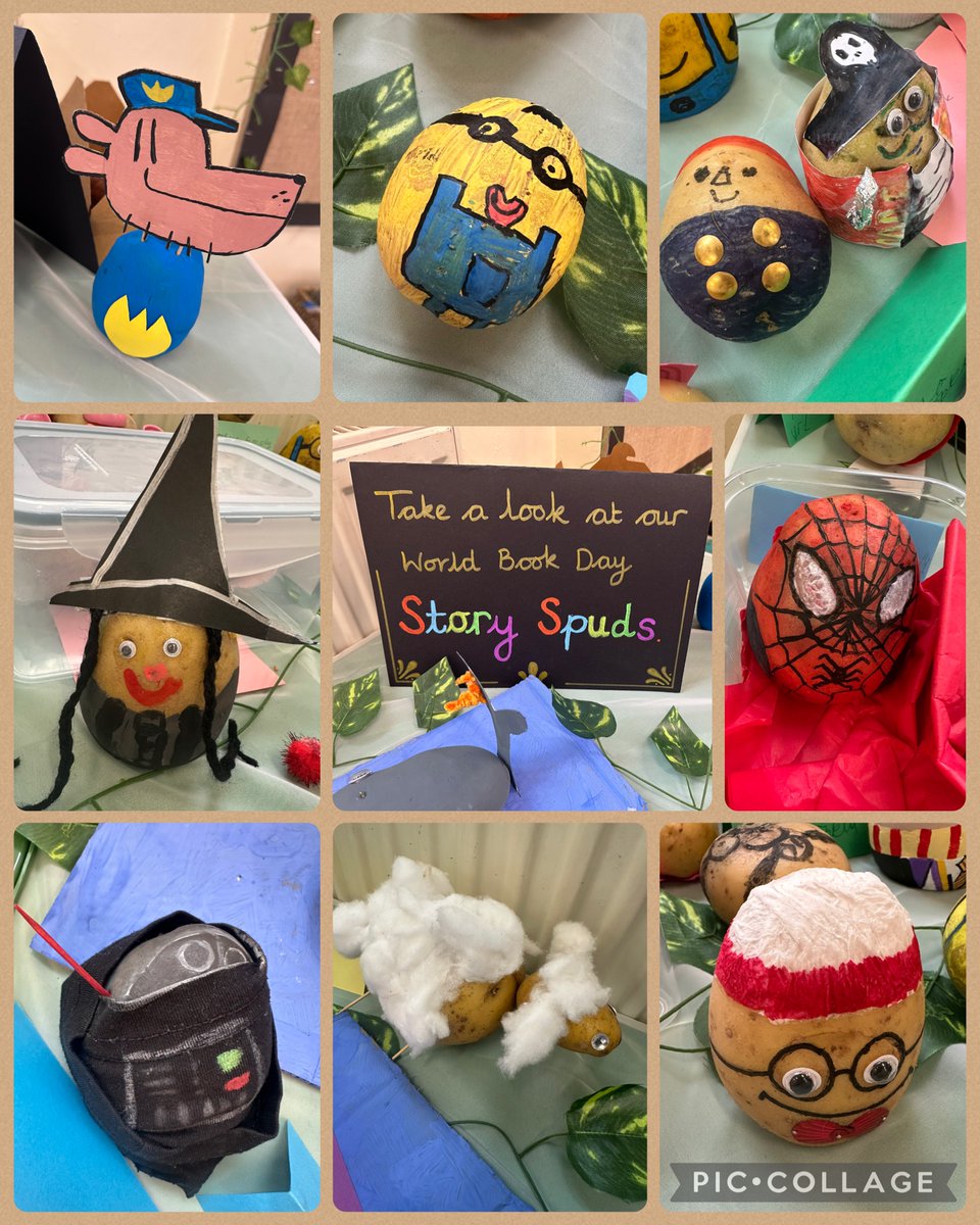 SmawthorneHMA's tweet image. Take a look at our Story Spuds! 🥔📚🥔
We are so proud of all the children’s efforts for World Book Day this year! 
#WBD2026 #WeLoveReading #SmawthorneSpuds