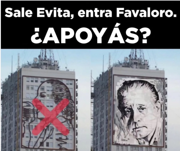 Bancan o no??? Basta de Evita en la 9 de Julio