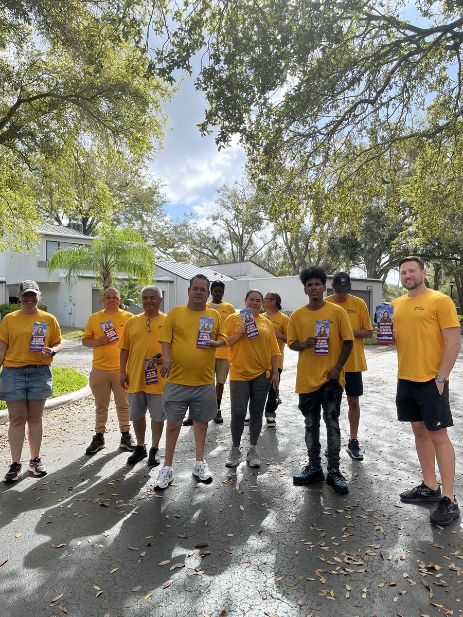 Our Florida <a href="/AFPAction/">Americans for Prosperity Action</a> and LIBRE Action teams are out hitting doors for <a href="/JosieTomkow/">Josie Tomkow</a> this Friday morning in Senate District 14 — fired up and ready to help elect a strong leader for Florida families!