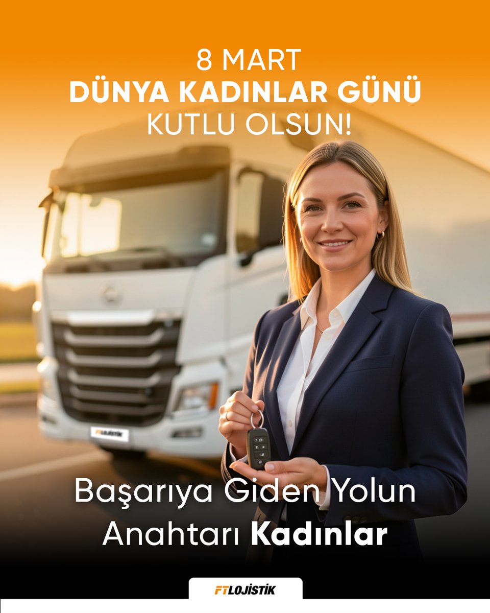 Lojistikten iş dünyasına, hayatın her noktasında başarıya giden yolun anahtarını elinde tutan tüm kadınların 8 Mart Dünya Kadınlar Günü kutlu olsun.🌸

Kadınların emeği, azmi ve gücüyle yollar daha güçlü, gelecek daha aydınlık. 🚛✨

#FTLojistik #8Mart #DünyaKadınlarGünü
