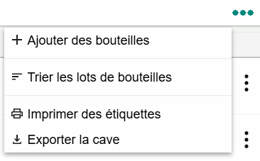 PlatsNetVins's tweet photo. Une nouveauté dans la gestion de cave de https://t.co/UoBsb2rKhH : dans la visualisation de cave, depuis le menu général vous pouvez désormais trier les lots de bouteilles sur des données non présentes dans les colonnes de la liste. Par exemple le prix, temps passé en cave, ... https://t.co/Iv7ZNE42bs
