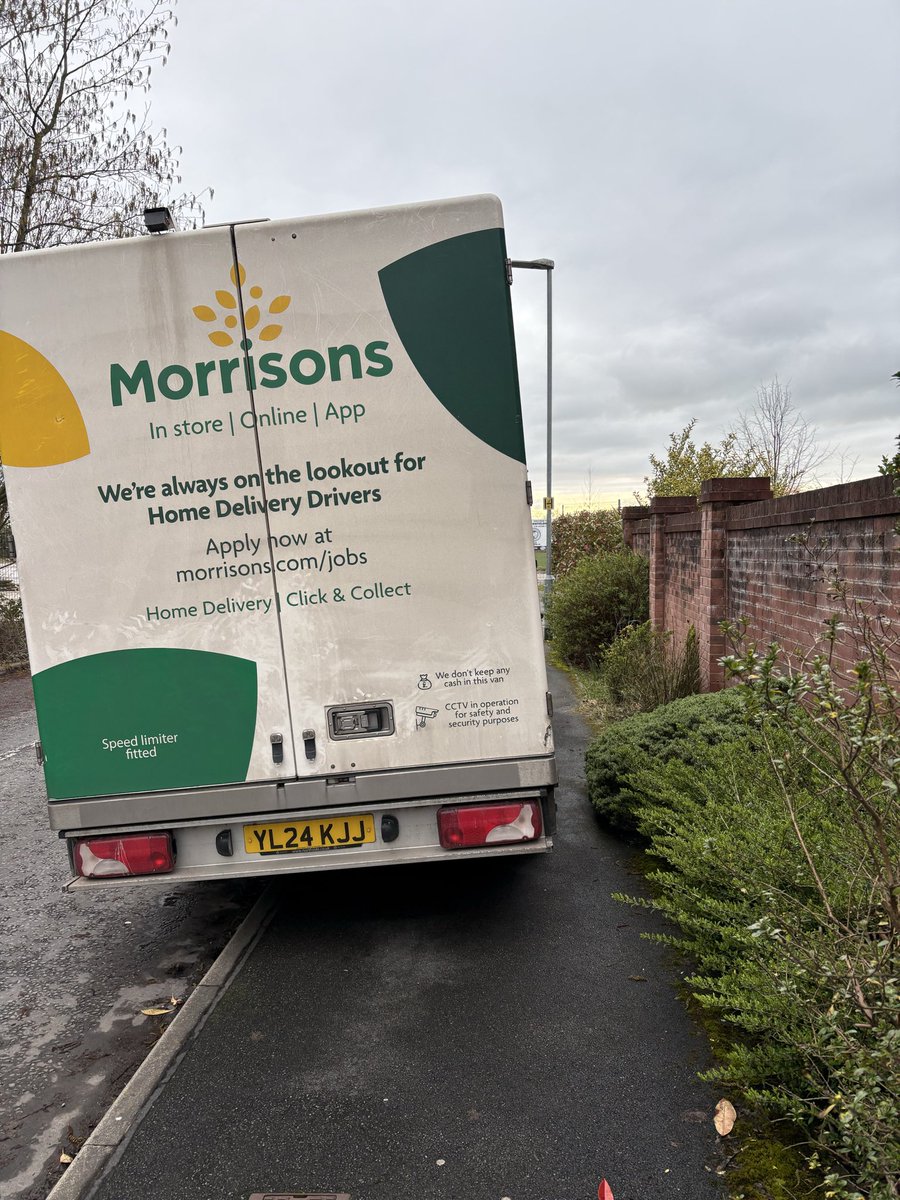Stephaniekatie2's tweet photo. @Morrisons completely blocking the pavement no room for prams or wheelchairs! https://t.co/90rugQa4gs