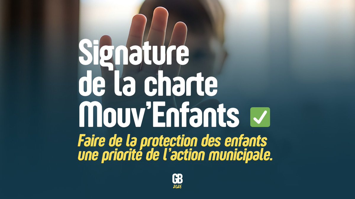 geoffroyboulard's tweet photo. ✍️ J’ai signé aujourd’hui la charte de @MouvEnfants pour les #Municipales2026.

Les violences faites aux enfants doivent être combattues avec détermination. Les communes ont un rôle à jouer : prévention, coordination des acteurs, soutien aux victimes.

Je m’y engage.

#Paris17 https://t.co/DdDf970L4h
