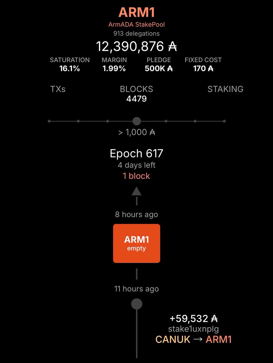 艦隊 - ArmADA Stake Pool - ARM1 tweet media