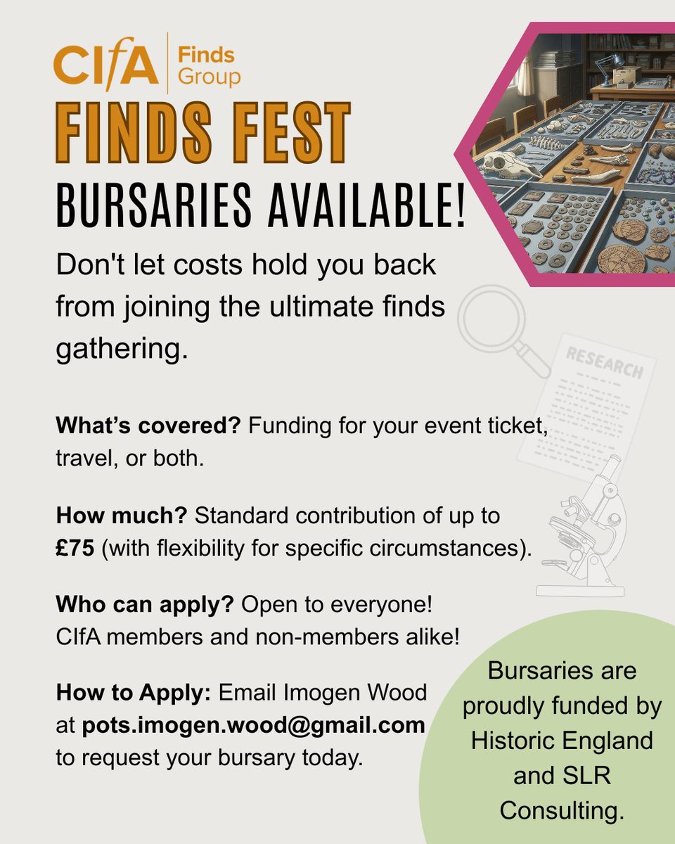 CIfA Finds Group: Artefacts Conservation Ecofacts tweet media