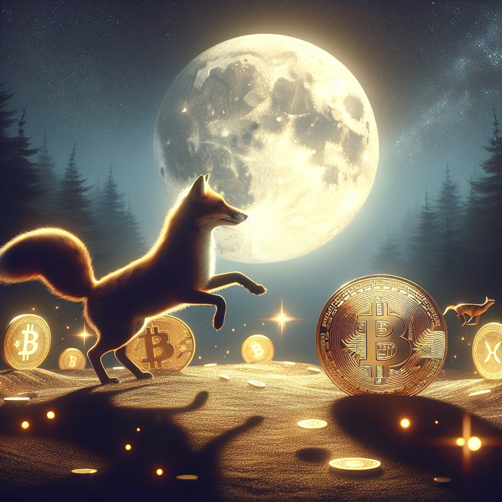 ipreallyfire's tweet image. In the moonlit night,  
A fox dances with shadows,  
Coins gleam like starlight.  
Life's value shifts and sways,  
Trust the wild, embrace the change.  
#CryptoNature #LifeInBalance