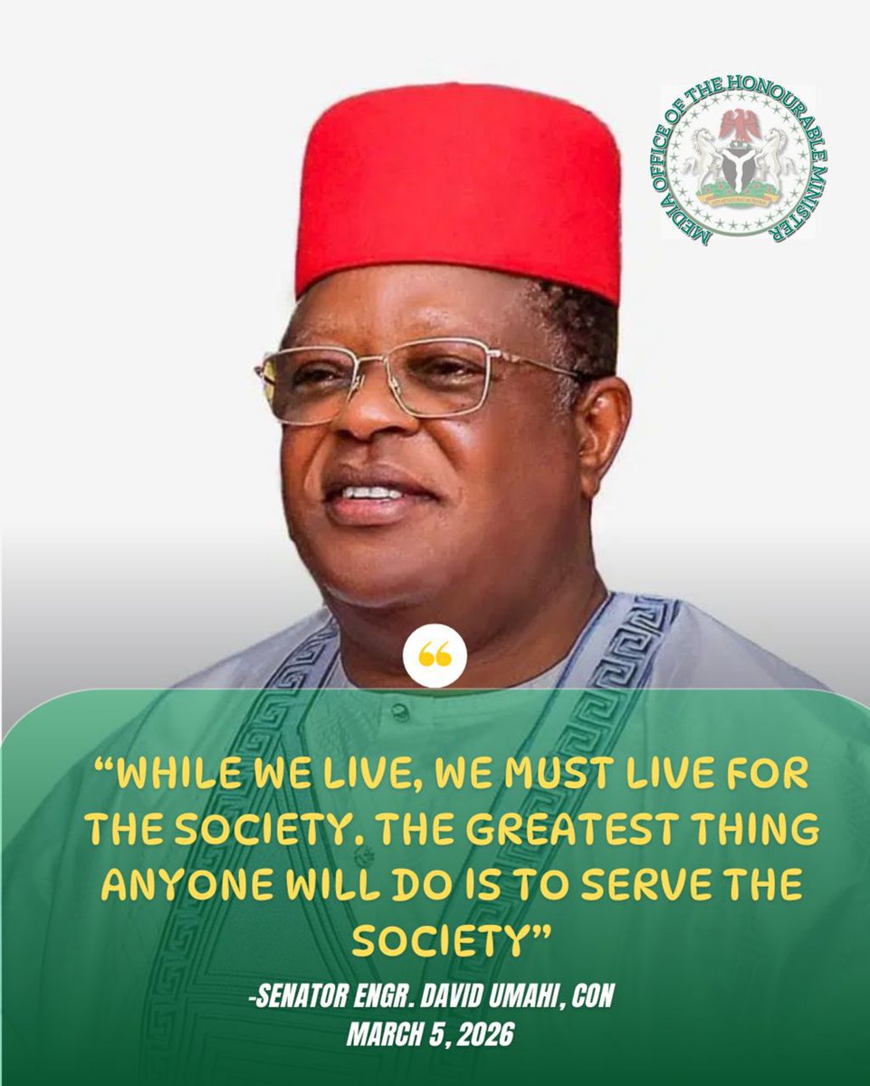 TheSW_Connector's tweet photo. While we live, we must live for the society. - HM David Umahi https://t.co/gcwzQJvdR4