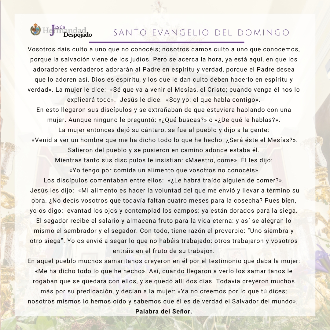 “Ateniéndonos a las indiscutibles palabras del Evangelio, en la persona de los pobres hay una presencia especial suya, que impone a la Iglesia una opción preferencial por ellos. Mediante esta opción, se testimonia el estilo del amor de Dios, su providencia, su misericordia...”