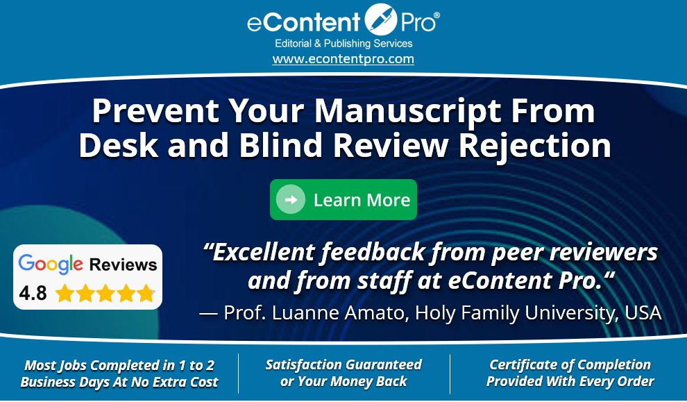 eContent_Pro's tweet photo. Invest in pre-peer reviews to keep your manuscript clear of desk and blind review rejection!
https://t.co/djgbSw30vV   #prepeerreviews #scholarlyevaluations #scientificevaluations #peerreviews #englishlanguagecopyediting #copyeditingservices https://t.co/qGlhL40Lkt