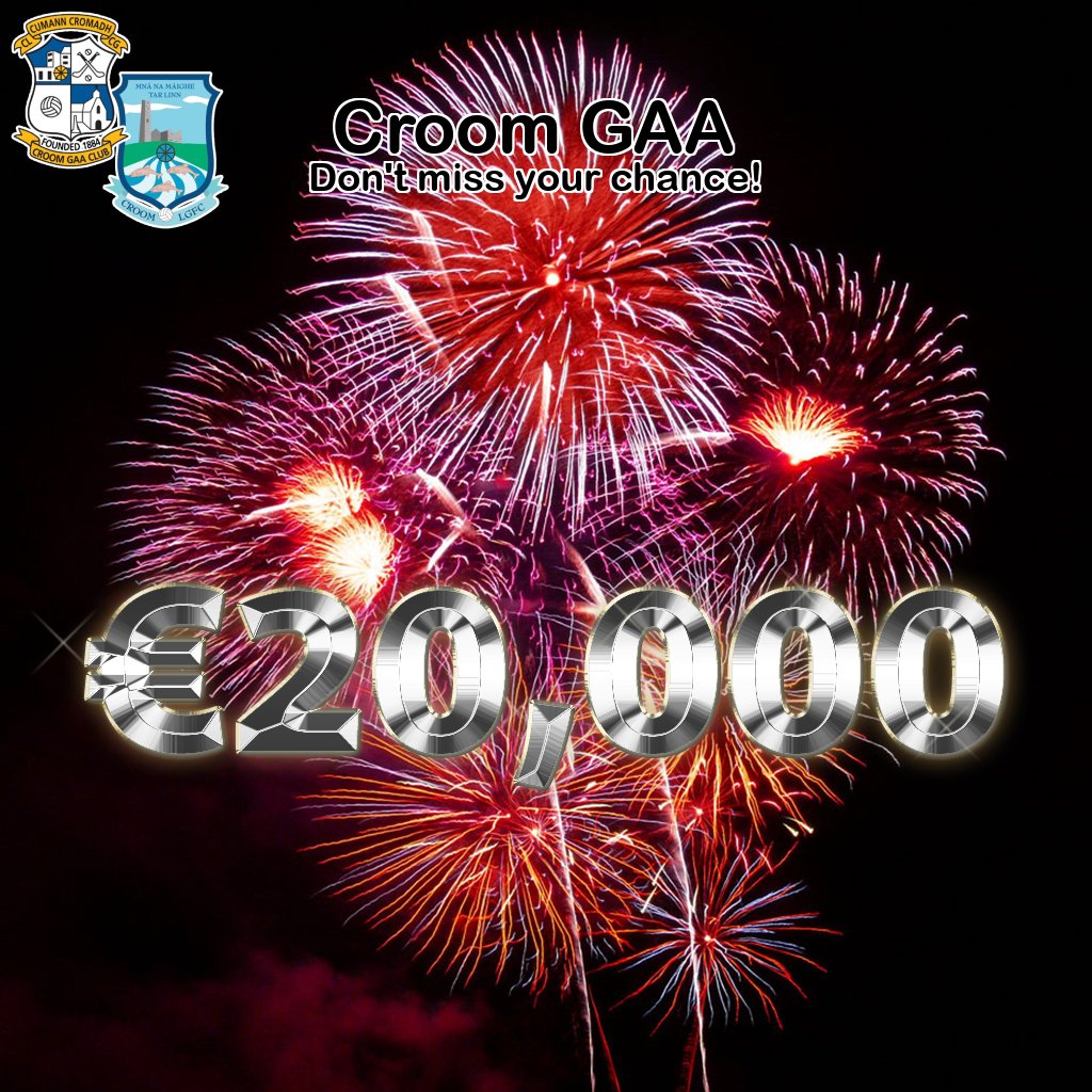 CroomGAA's tweet photo. Play Online: https://t.co/f7QubgTo79
Monday, 9th March the Jackpot will be: € 20,000 https://t.co/gjU5TjiMcJ