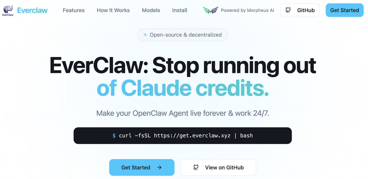 EverClaw version 2026.3.6 is live on Github &amp; ClawHub.

This version integrates the <a href="/MorpheusAIs/">Morpheus</a> API Gateway.
Now users can start with a bootstrap key. 

This massively reduces the friction for new users as they can awaken their Agent without having to sign up for Claude.