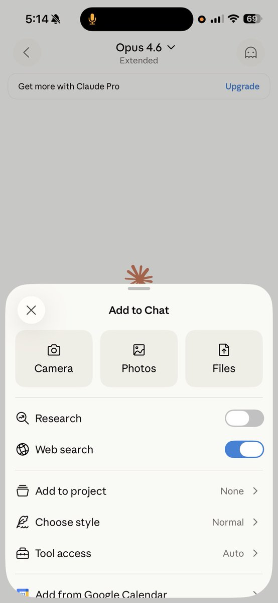 Tool access selector UI