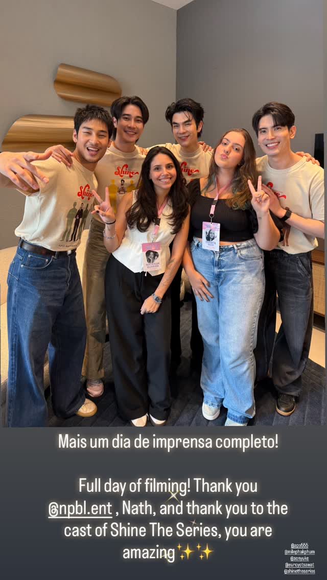 sonyukedotcom's tweet image. Social Update (06.03.2026)
#Sonyuke #สนยุกต์

Full day of filming! Thank you to the cast of Shine The Series, #Shine #ShineTheSeries 

👉 instagram.com/stories/reh_ps…

Credit IG story : reh_psilva