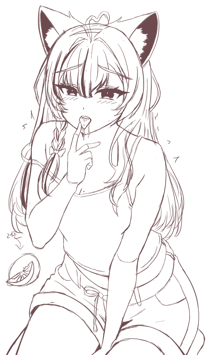 #그렸츄

츄 지금 올리면 안보겠지?? 히힛 낙서처럼 그렸당.

레몬 먹고 혀 마비된 츄