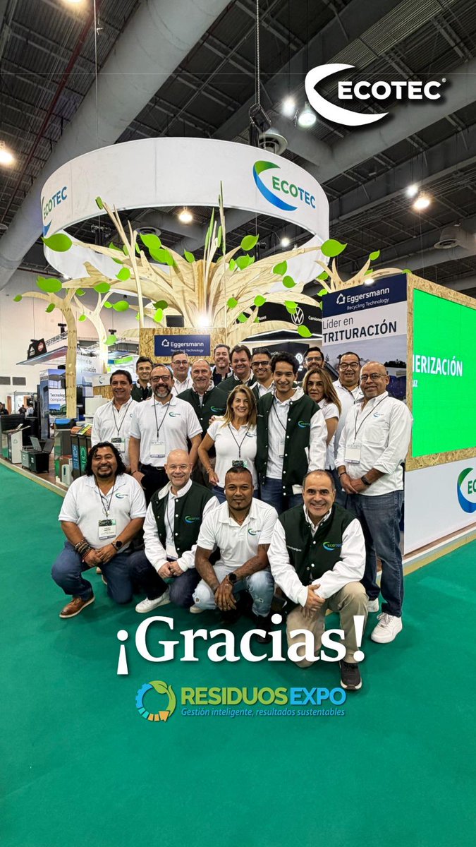 Gracias a Residuos Expo 2026 por ser el punto de encuentro donde la industria impulsa mejores soluciones para la gestión integral de residuos En ECOTEC valoramos cada visita, pregunta y conversación que fortalece el trabajo colaborativo entre empresas, gobiernos y aliados