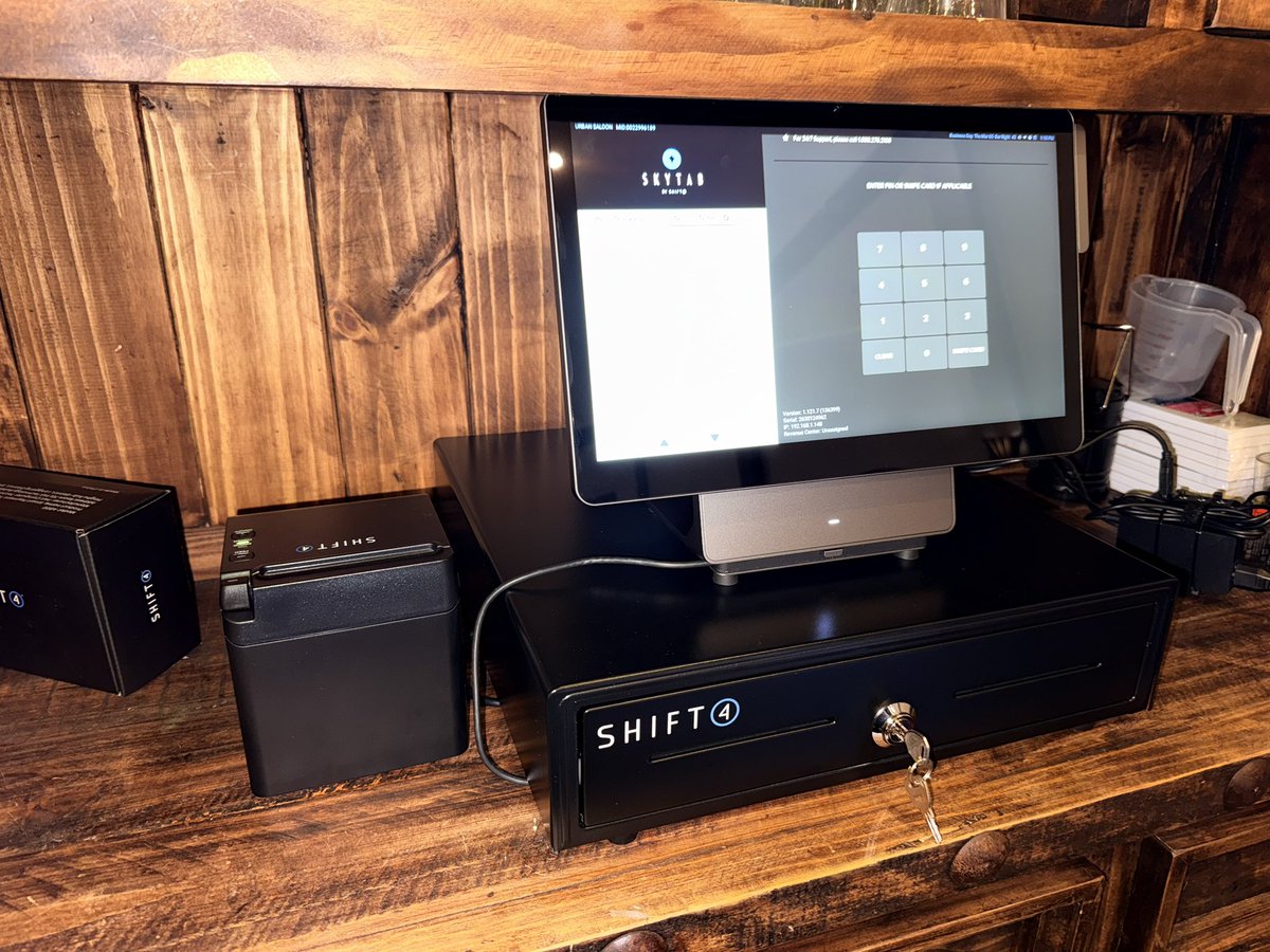 ChrisPye_Shift4's tweet photo. Urban Saloon in Columbus, TX is leveling up with @Shift4 and @SkytabPOS! 🍻 Fast tabs, smooth checkouts, and all the good vibes for your next night out. 🎶 #BarLife #Nightlife #GoodVibes #TexasEats https://t.co/euwrcesCuH