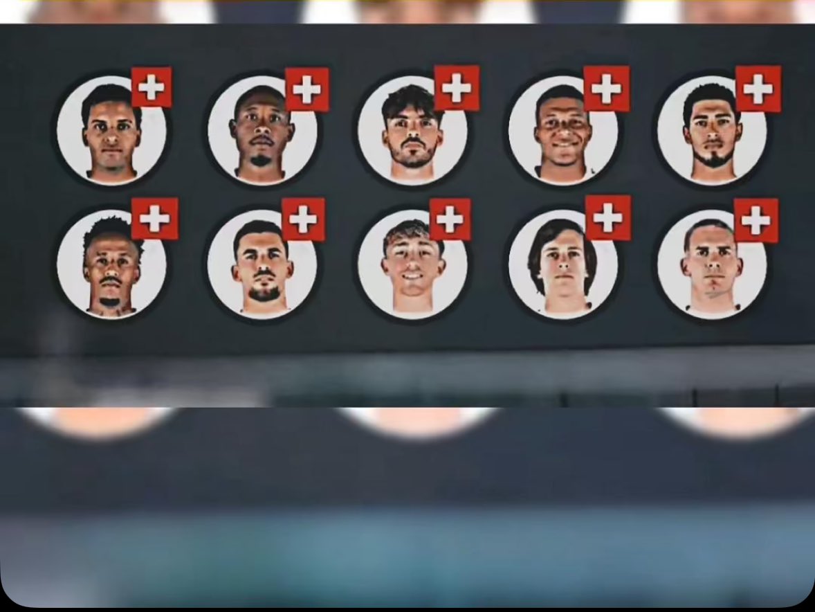 حسبالي منتخب سويسرا اطلعوا اصابات الفريق