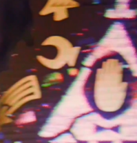 THE FORD SYMBOL IN HIS EYE just get over it man