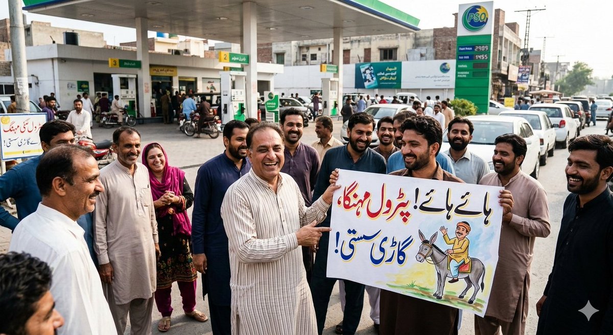 MalikMubshar735's tweet image. When your ride gets a serious downgrade, but your energy remains upgraded. 😂💥
​Looks like the only tank full is this man's optimism! 🐪⛽️  #FuelPriceHike  #MemesDaily
#Pakistan
#Petrol