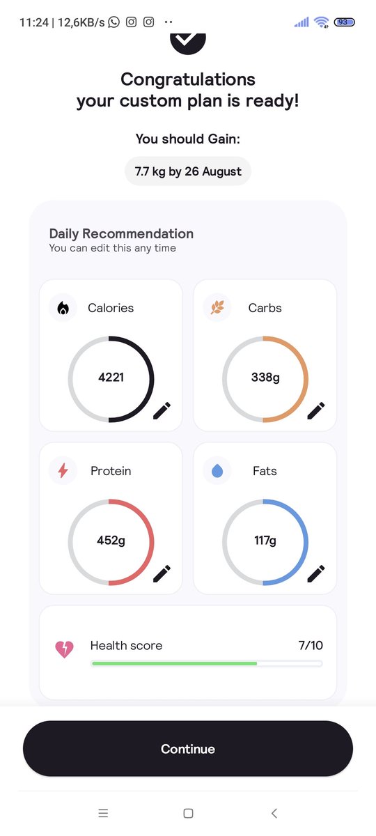 alimertcank's tweet photo. CalAI's health score, personalization etc none of it is real but nobody cares?

I've been working on DietPal's onboarding a lot lately and I checked a couple of rival apps like CalAI and completed their onboarding at least 20 times. The health score was the same each time... https://t.co/gN6b0php32