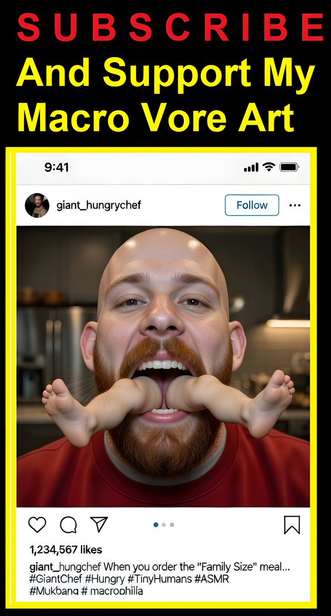 Antonio40938684's tweet photo. SUBSCRIBE TO MY PAGE. $3 A MONTH, new stories and fantasies every week, tell me your ideas. I cost as much as a coffee a month, but I can also make your fantasies come true on commission.
#VORE #MACROPHILIA
@gayvore
@gaymacroi #malemouth #malefeet #gay https://t.co/yEMD0z5WxY