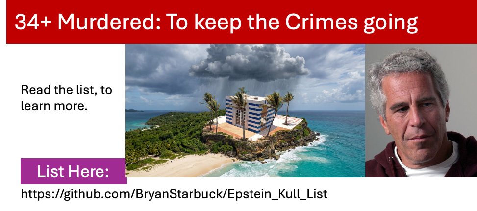 34+ Murders to keep Jeff Ep. going for 20+ years.
List: github.com/BryanStarbuck/…
Such as a retired policeman in Florida who started investigating Jeff Ep. personally after hearing from victims that lived hear him. He is (sadly) in my list of 34+ people.

I have been able to use my